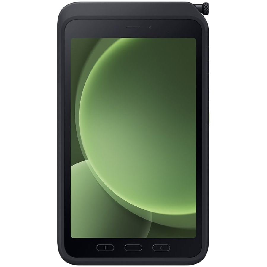 Samsung Galaxy Tab Active5 otporan tablet u tamno zelenoj boji sa poklopcem i S-Penom