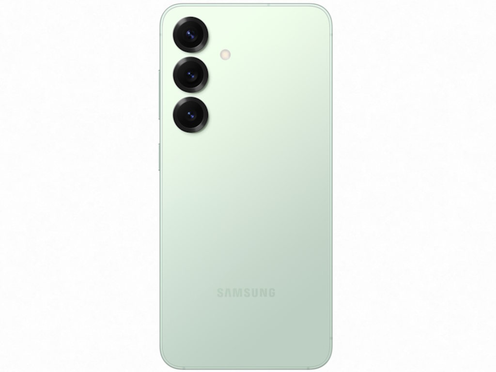 Samsung Galaxy S25 u Mint boji sa 6.2" Dynamic AMOLED 2X ekranom i četiri kamere.