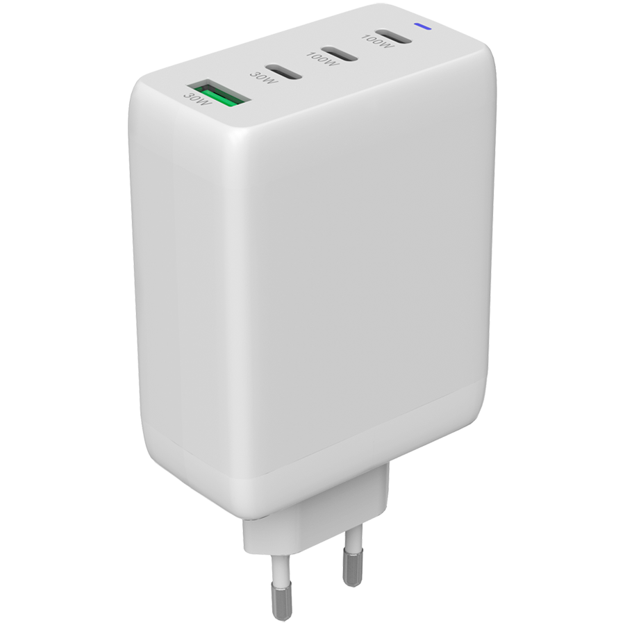 CANYON GaN 100W punjač CU100ACC u beloj boji sa višestrukim priključcima