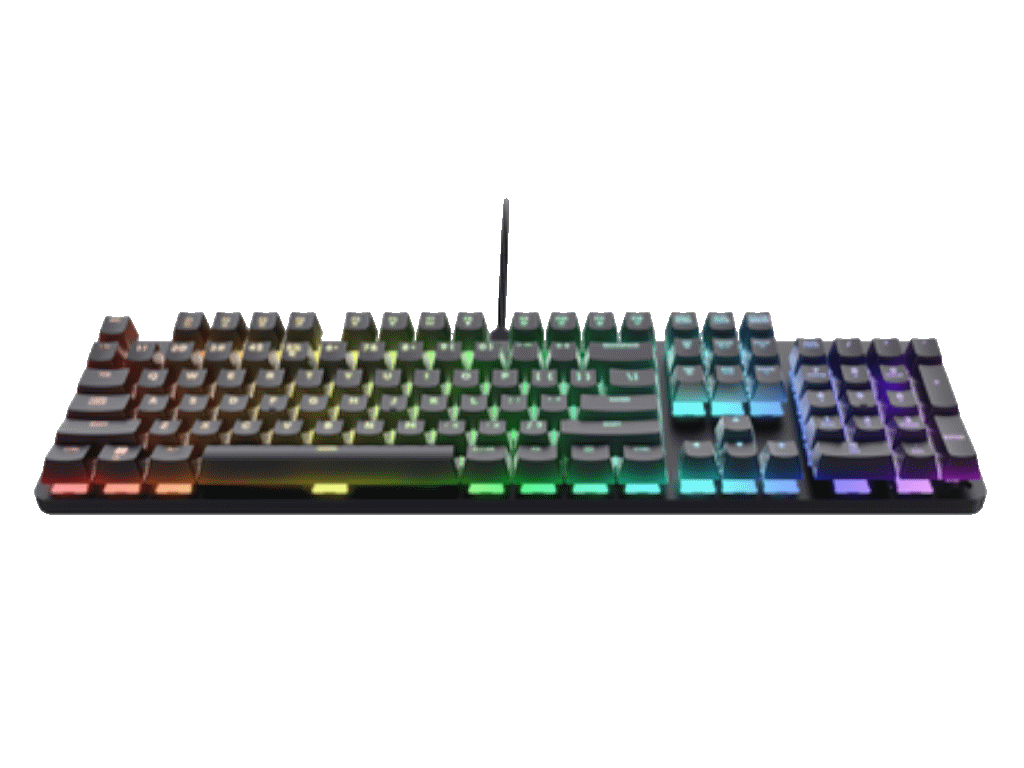 Trust GXT871 Zora mehanička gaming tastatura sa crvenim osvetljenjem i US rasporedom tastera