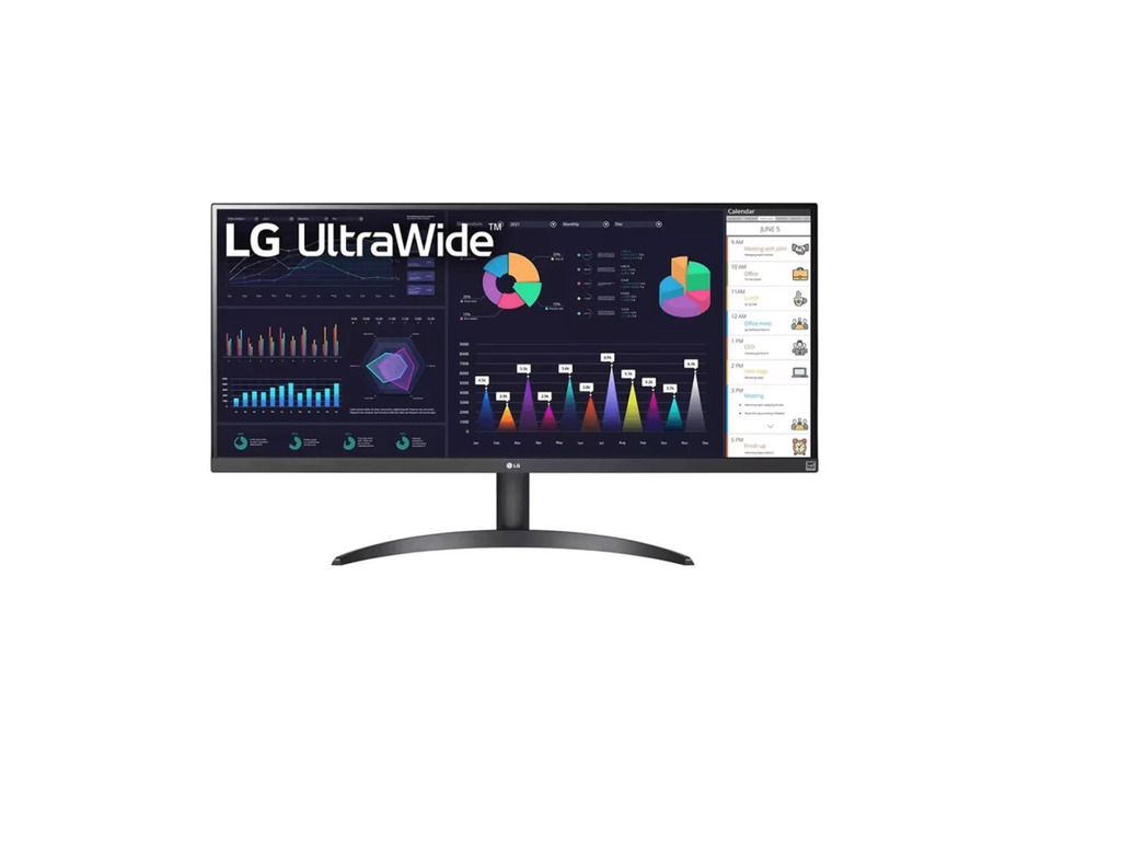 LG 34WQ500-B UltraWide IPS monitor sa širokim ekranom i modernim dizajnom