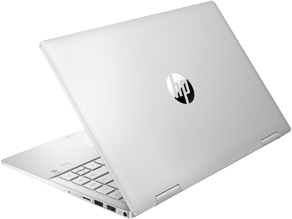 HP Pavilion x360 preklopni laptop u srebrnoj boji sa 14-inčnim FHD ekranom i touch funkcionalnošću