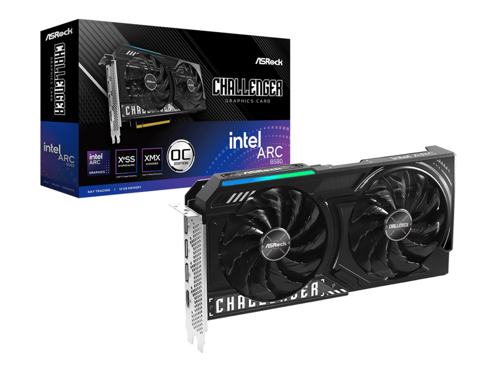 ASROCK B580 CL 12GO OC VGA Challenger grafička kartica sa LED osvetljenjem i trostrukim ventilatorima