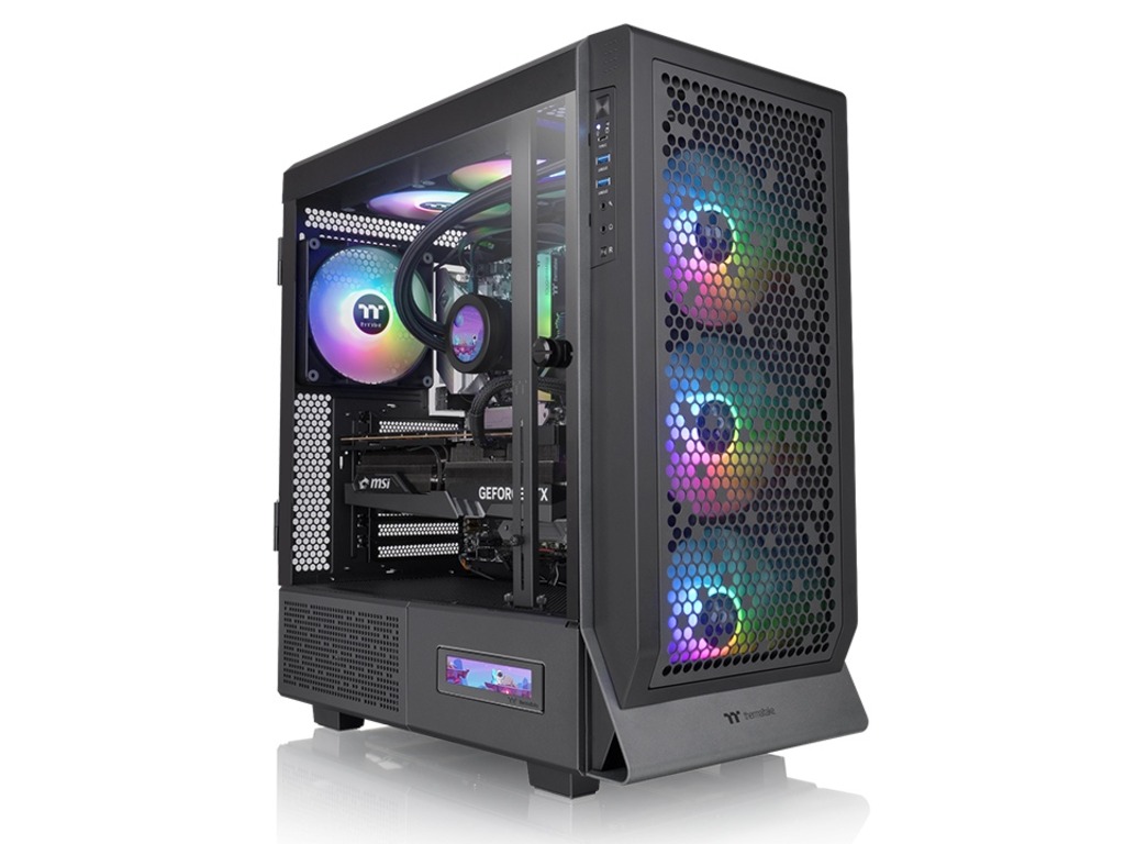 Thermaltake Ceres 500 TG ARGB Mid Tower kućište sa transparentnim bočnim panelom i ugrađenim ARGB ventilatorima