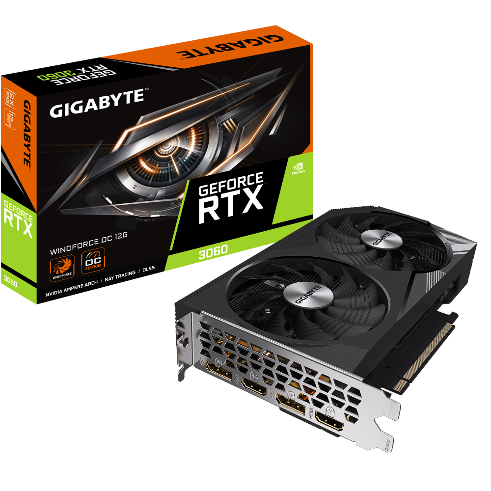 Gigabyte RTX 3060 Windforce OC grafička kartica sa dva HDMI i dva DisplayPort izlaza