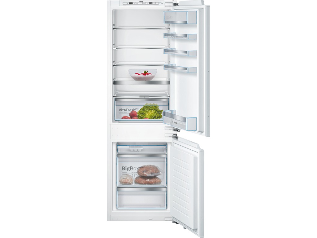 BOSCH ugradbeni kombinovani frižider Serie 6, bela boja, sa LowFrost tehnologijom