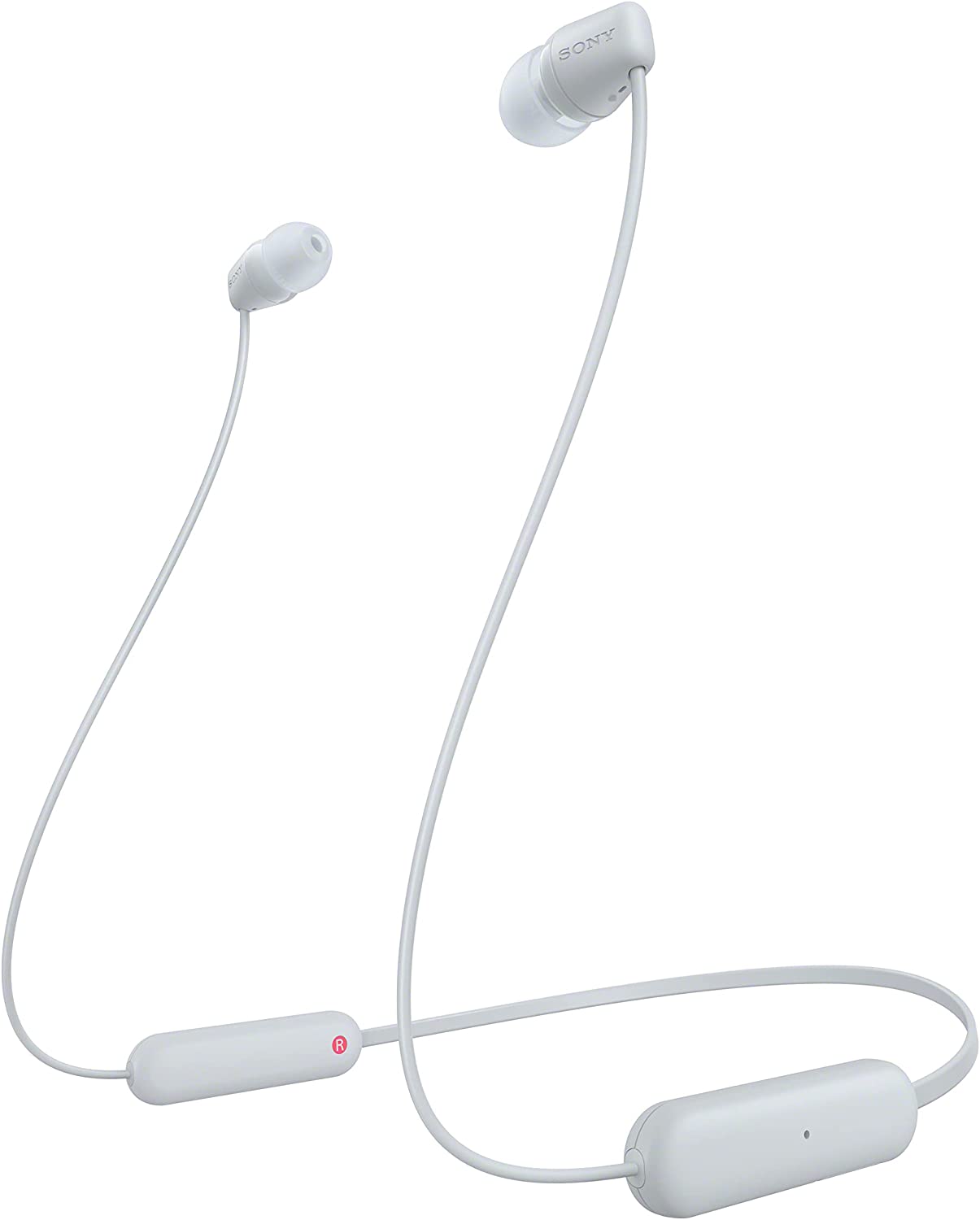 Bijele Sony WIC100 Bluetooth in-ear slušalice sa mikrofonom