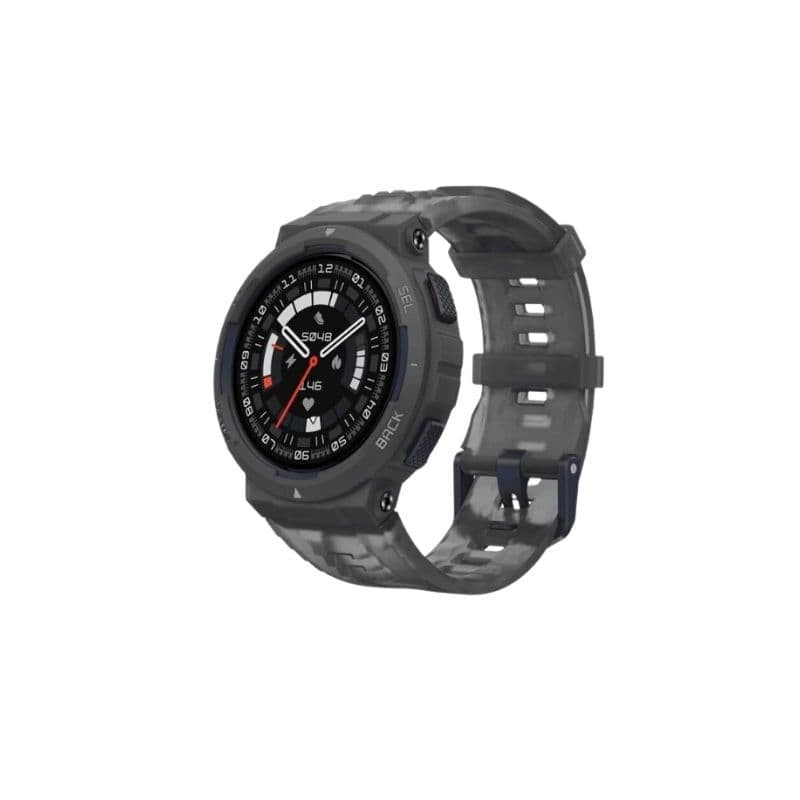 Amazfit Active Edge Midnight Pulse pametni sat sa crnim remenom i AMOLED zaslonom
