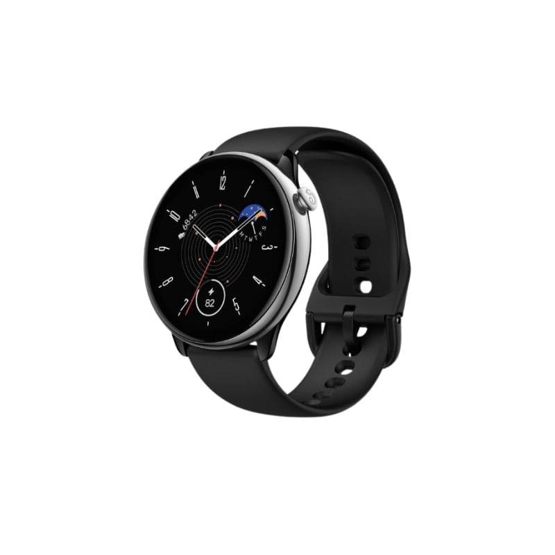 Amazfit GTR Mini crni pametni sat sa crnim remenom i AMOLED zaslonom