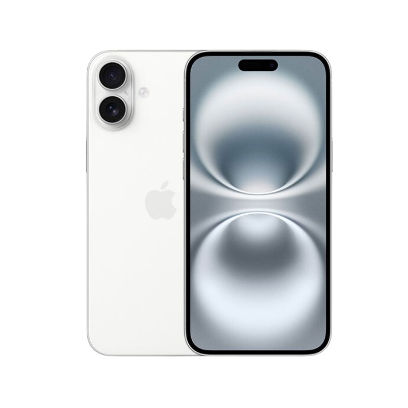 Apple iPhone 16 Plus 128GB White - prednja i zadnja strana