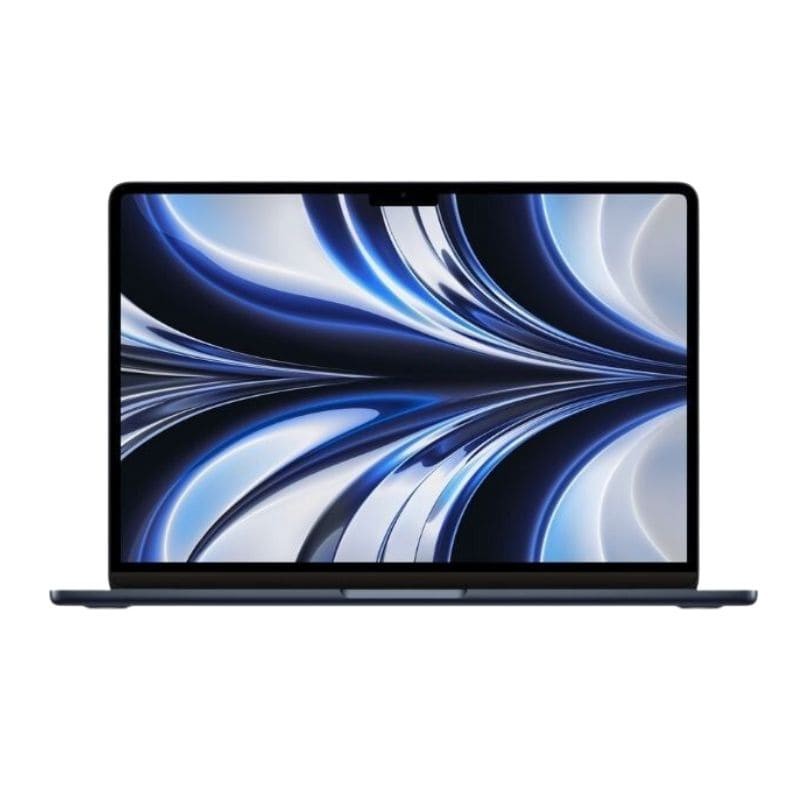 Apple MacBook Air 15.3 2023 M2 model u Midnight boji sa otvorenim ekranom