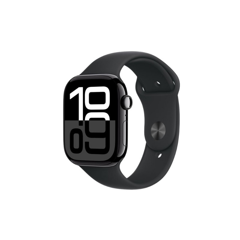 Apple Watch Series 10 GPS 42mm Jet Black sa crnim sportskim remenom