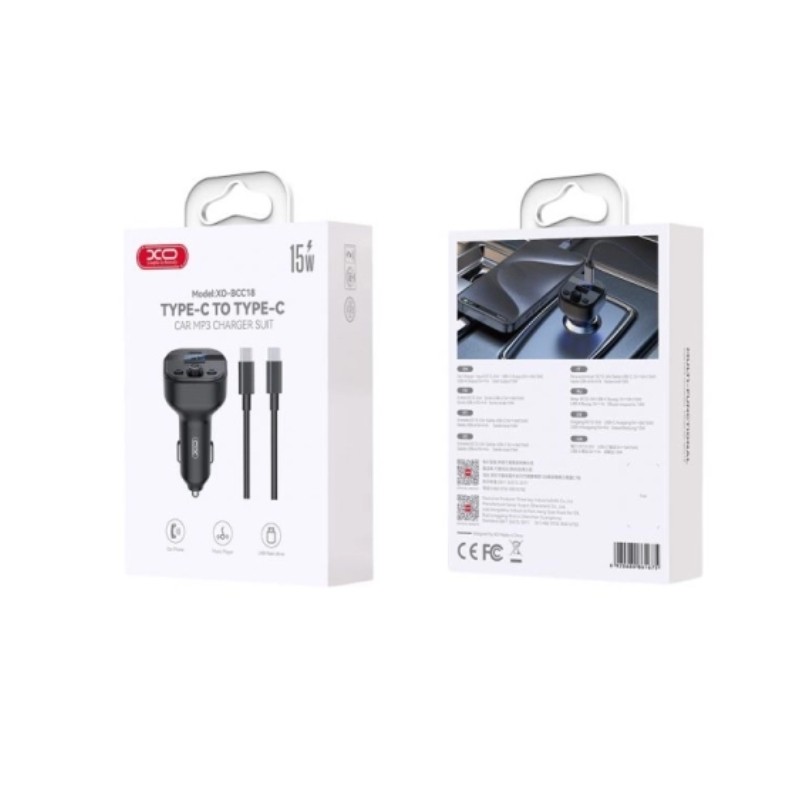 XO BCC18 Bluetooth MP3 plejer i punjač sa Type-C ulazom