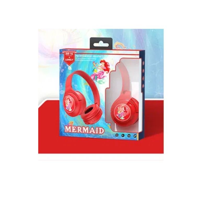 Dječje Bluetooth slušalice Cartoons Mermaid u boji sirena