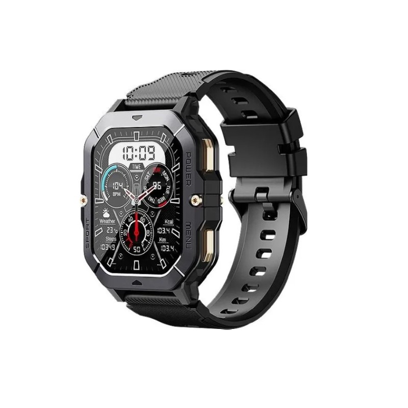 Cubot C28 BT poziv Black pametni sat sa crnim modernim dizajnom