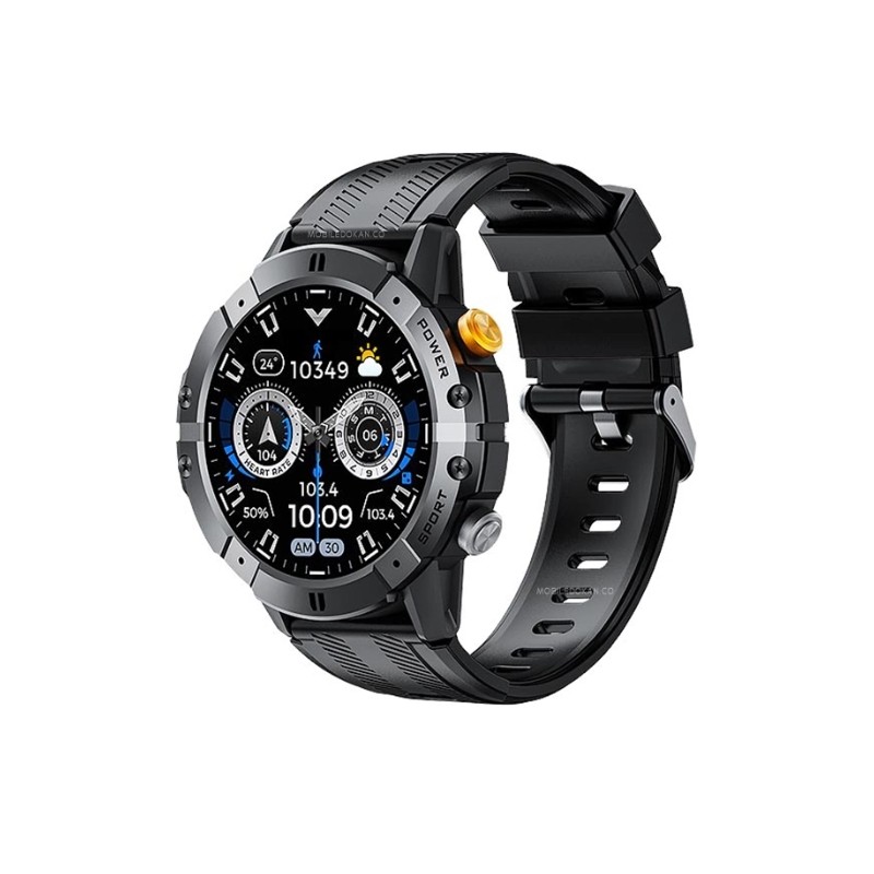Cubot C29 BT poziv Black pametni sat sa crnim remenom i modernim dizajnom