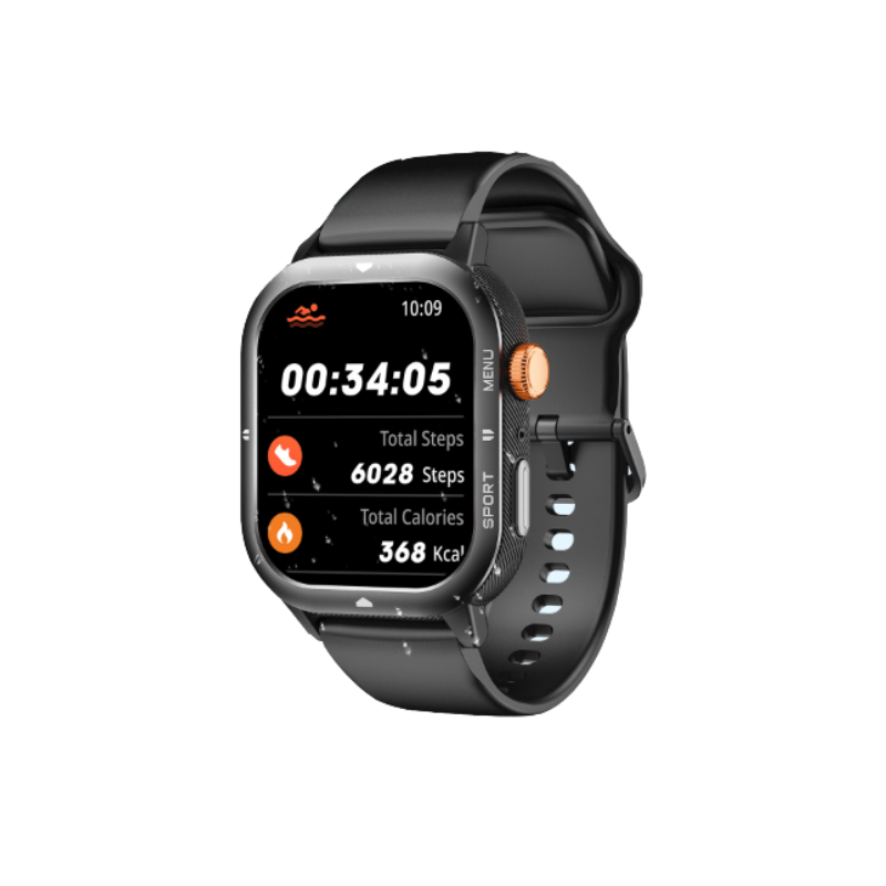 Cubot U1 pametni sat sa Bluetooth pozivom u crnoj boji sa sportskim dizajnom