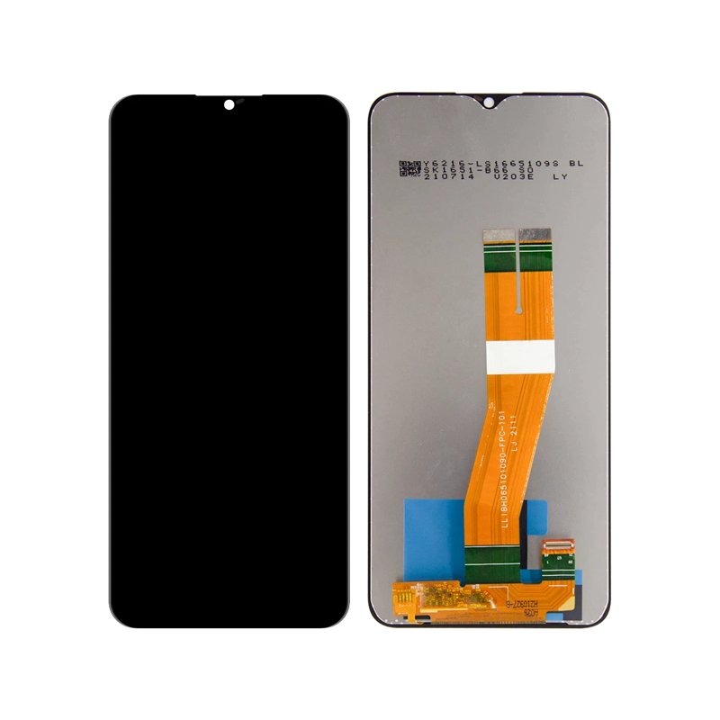 Originalni display za Samsung A03s, AAA kvalitet, prikazan sa svim delovima