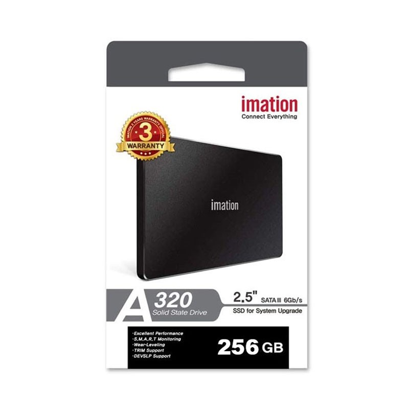 IMATION SSD 256GB SATA III 2,5" crni disk sa natpisom kapaciteta i modela