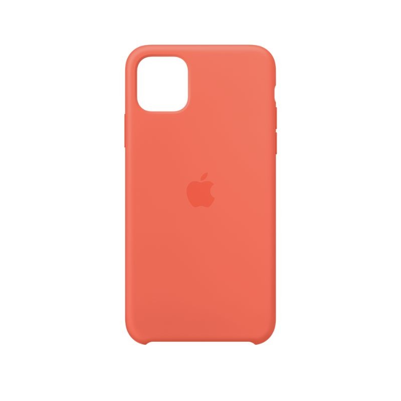 Narandžasta zaštitna maska za iPhone 11 Pro na beloj površini