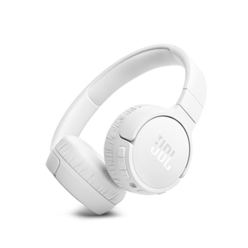 Bijele bežične JBL TUNE 670NC slušalice sa softerskim ušnim jastučićima