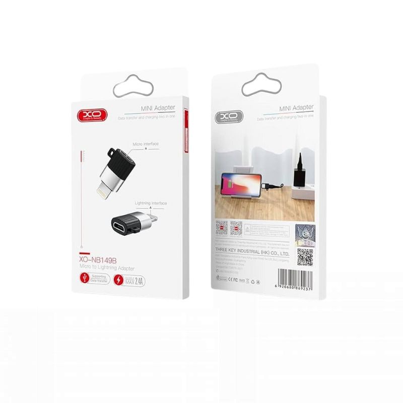 Crni XO NB149-B Micro konektor za iPhone
