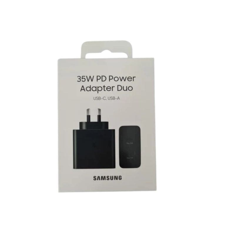 Originalni Samsung 35W Fast Duo punjač crne boje sa USB-C i USB-A priključkom
