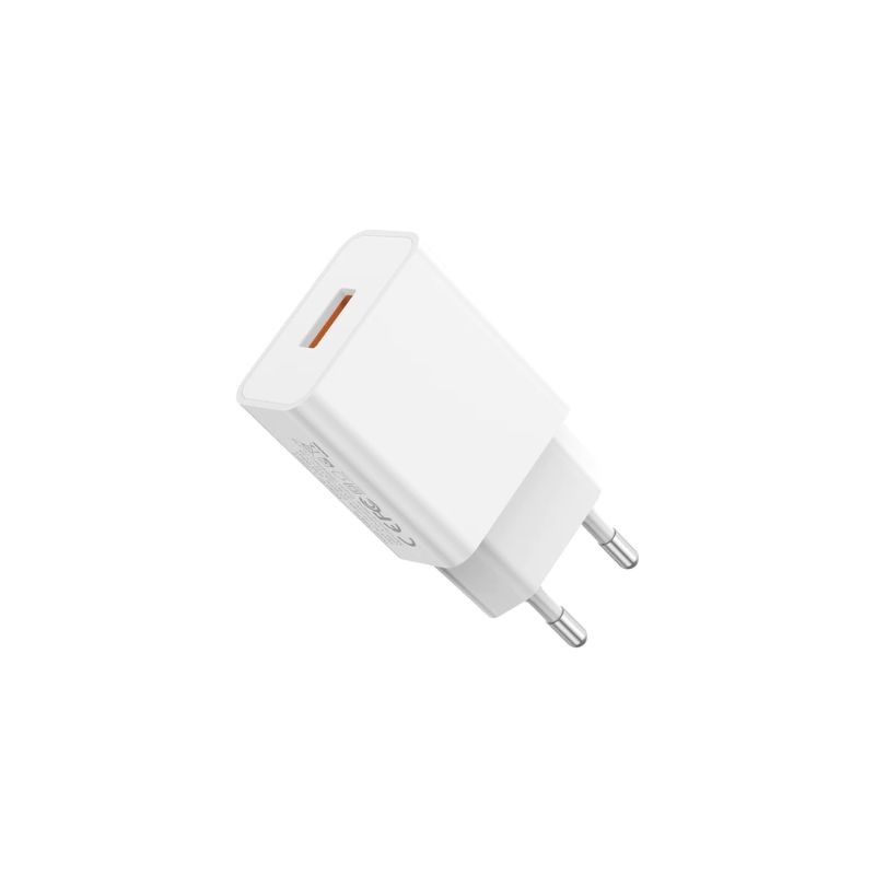 Belí kućni punjač XO L127 sa QC 18W i Type-C kablom