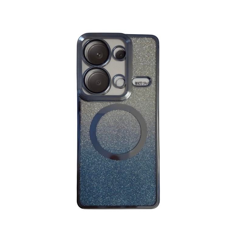 Plava MagSafe glitter maskica za Redmi 13 Pro sa magnetnim pričvršćivanjem