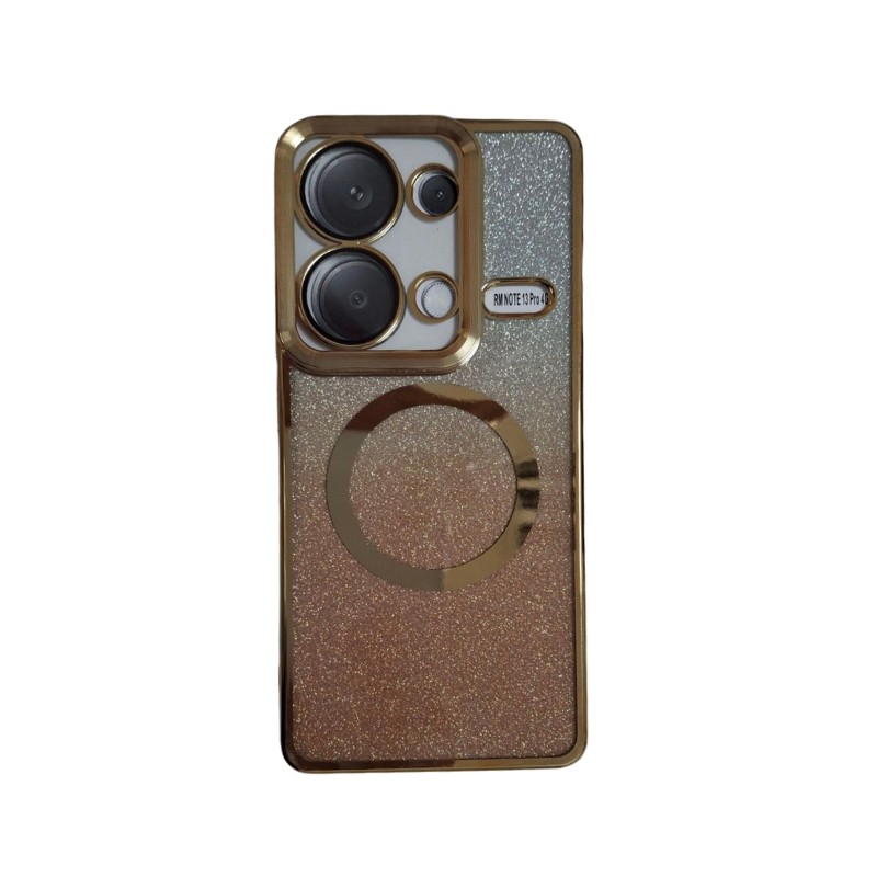 Zlatna MagSafe glitter maskica za Redmi 13 Pro