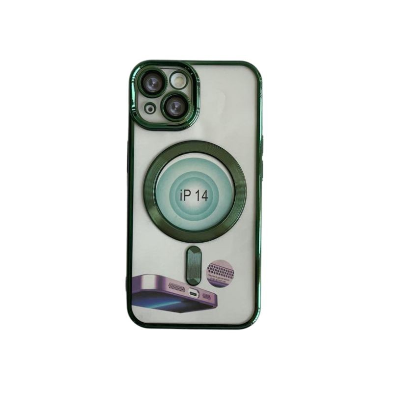 Zelena MagSafe maskica za iPhone 14 sa bežičnim punjenjem