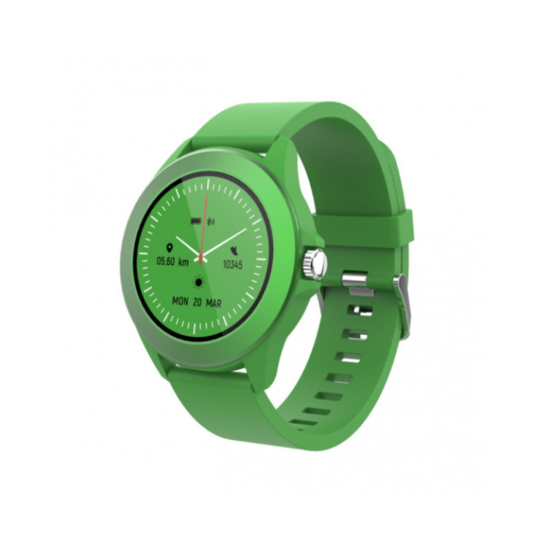 Pametni sat Forever Colorum CW-300 Green sa modernim dizajnom i zelenim remenom