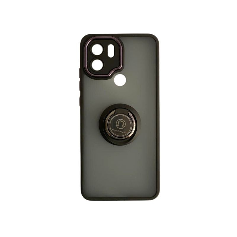 Crna maskica za Redmi A1+ sa zaštitnim prstenom