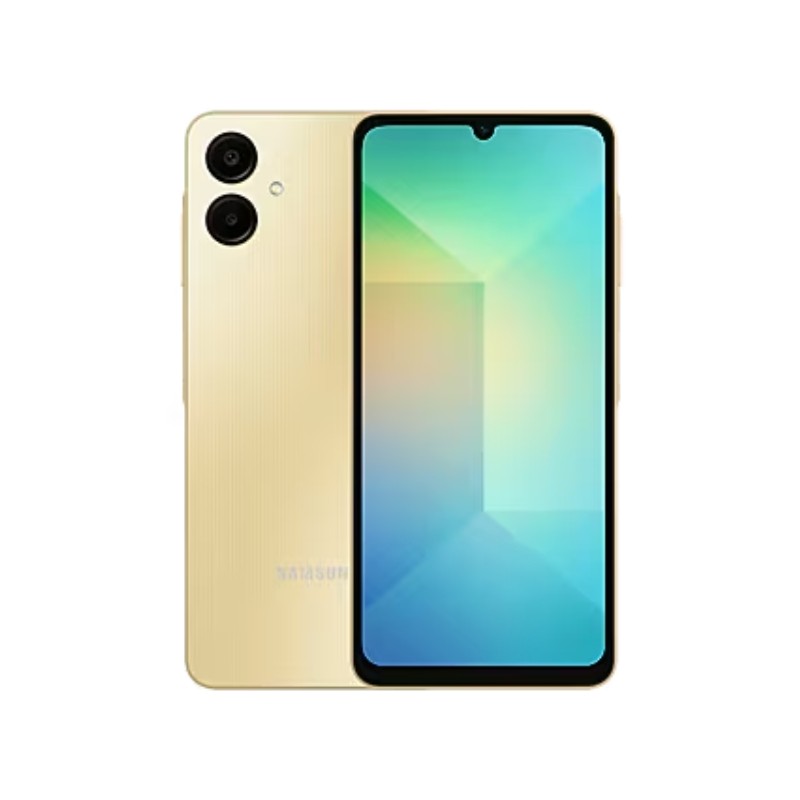 Samsung Galaxy A06 Gold pametni telefon sa zlatnim kućištem i 6.7-inčnim ekranom