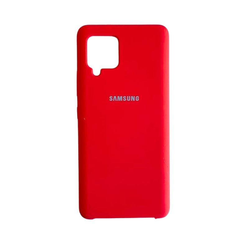 Crvena maska za Samsung A42 na beloj podlozi