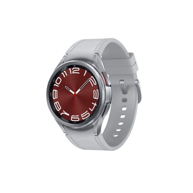 Samsung Galaxy Watch R955 43mm Silver pametan sat sa srebrnim kućištem i crnim remenom