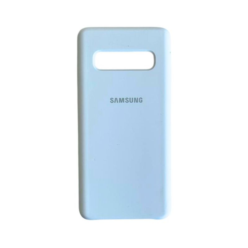Bijeli zaštitni naušnik za Samsung S10+ na bijeloj površini