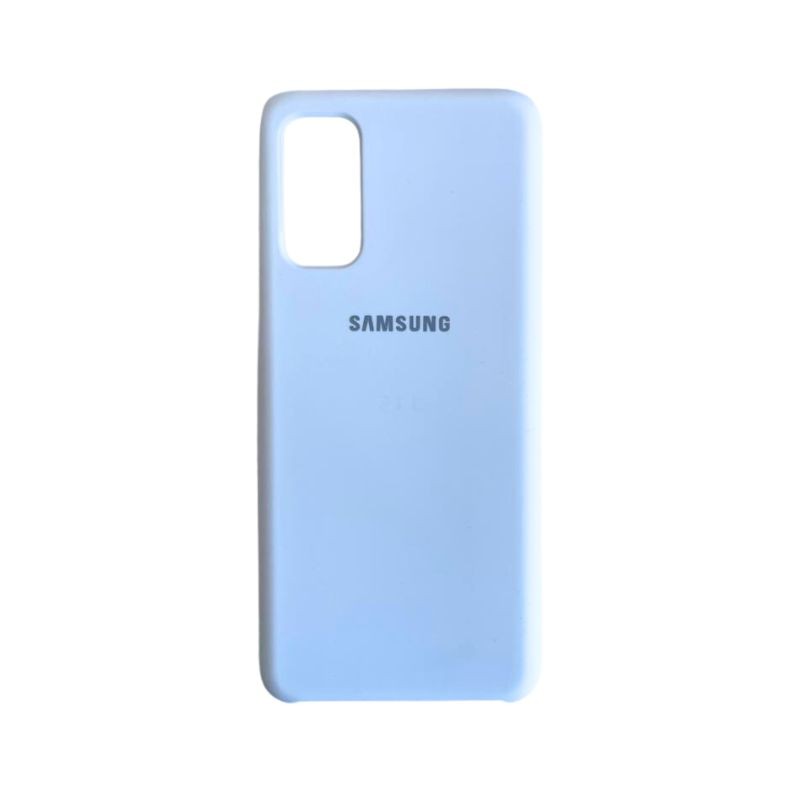 Bijela zaštitna maska za Samsung S20+ na bijeloj površini