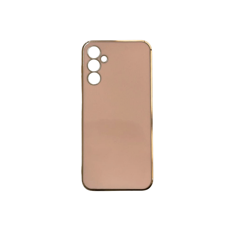 Roza silikonska maska za Samsung Galaxy A24 sa prikazanim zaštitnim delovima