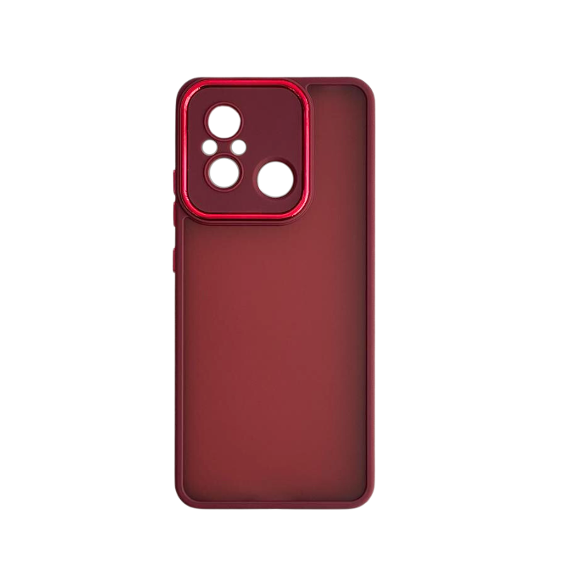 Silikonska maska Frame za Redmi 12C u bordò boji