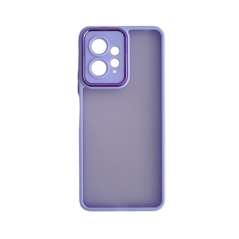 Ljubičasta silikonska maska Frame za Redmi Note 12 4G