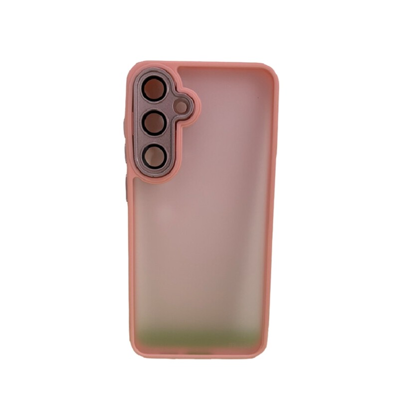 Roza silikonska maska Frame za Samsung S24FE