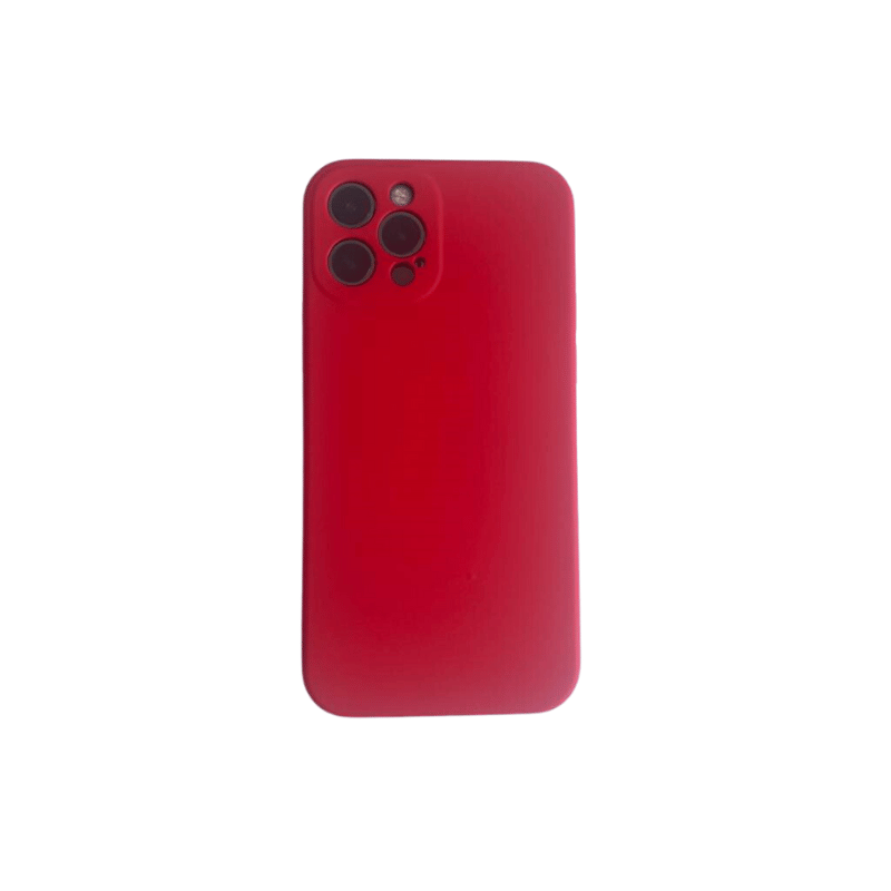 Crvena silikonska maska za iPhone 12 Pro Max sa zaštitnim ivicama