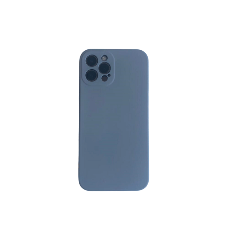 Siva silikonska maska za iPhone 12 Pro Max sa zaštitnim ivicama