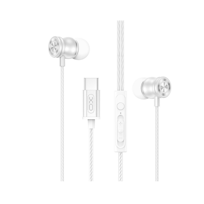 Beli XO EP80 metalne in-ear slušalice sa ergonomskim dizajnom