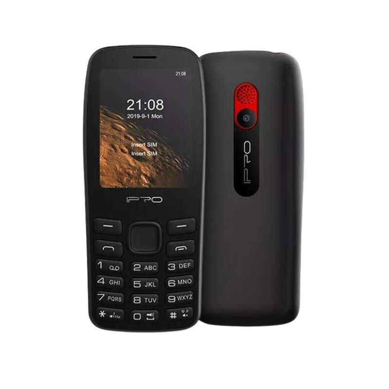 IPRO A25 Black-Red klasični telefon na tipke sa crno-crvenim dizajnom