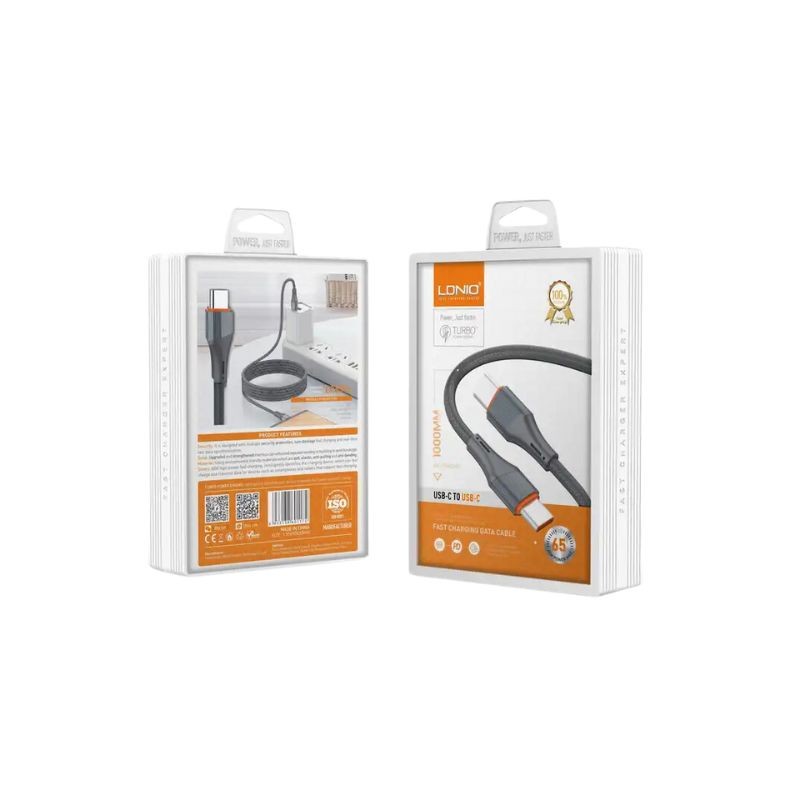 LDNIO LC631C-C15 USB Type C-C pleteni kabal crne boje, dužine 1 metar