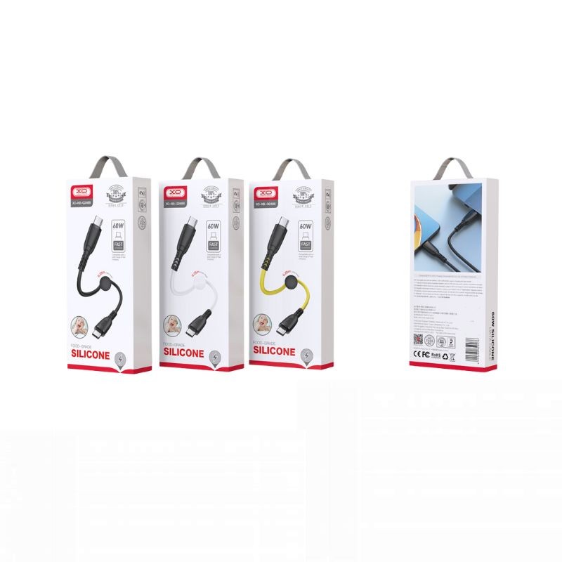 Beli USB-C kabal XO NB-Q248B sa 60W brzim punjenjem, dužine 25cm