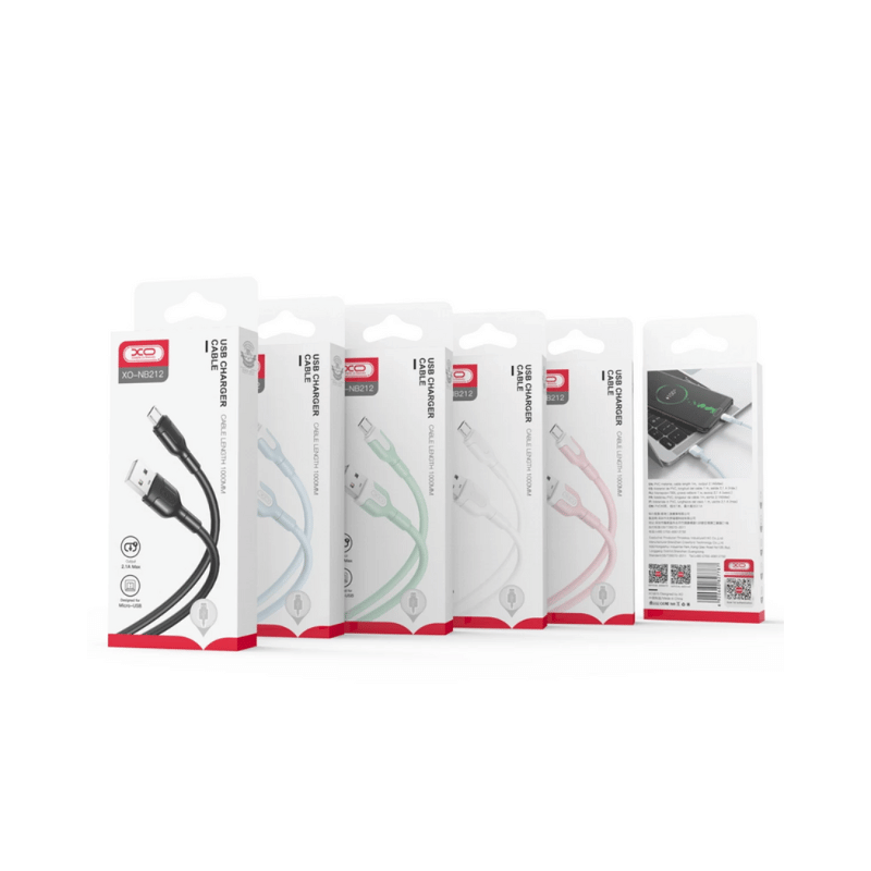 Crni XO NB212 USB-Lightning kabal za punjenje i prenos podataka