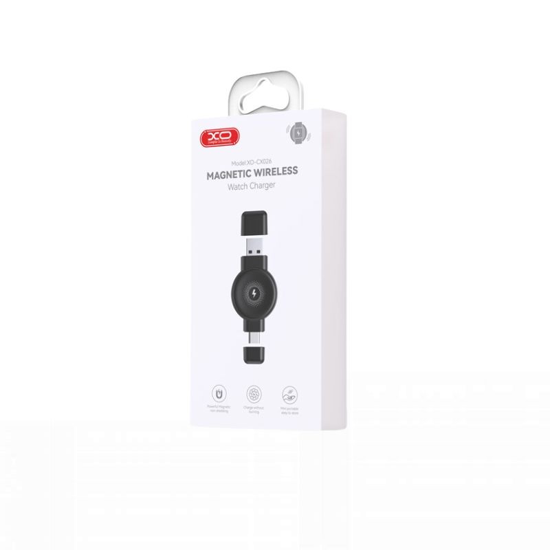 Bežični punjač XO CX026 za Apple i Samsung satove sa USB A i Type C priključkom
